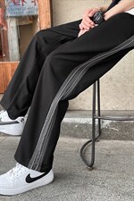 基地-K404-P45春季休闲裤男士西裤大码阔腿裤垂感直筒裤子宽松潮图片