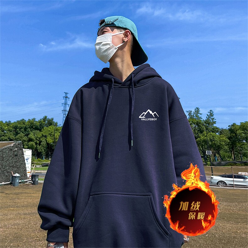 龙年新年卫衣冬季美式加绒加厚连帽卫衣外套DL1816特P35加绒特40,男装卫衣,电商A486
