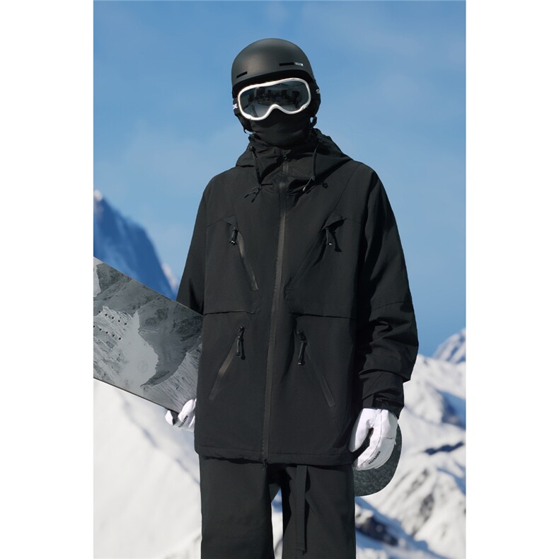 防风抗寒拉链魔术贴滑雪服男加绒保暖时尚夹克外套M19-P180控258,男装夹克,电商A001