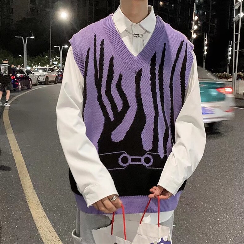 V领针织马甲男潮流百搭休闲B19P32，男装背心/马甲，星座1116-2
