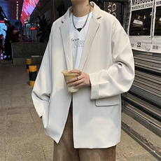 XZ213-19XZ08-P88控108港风大码oversize痞帅休闲西装痞帅外套，男装西服套装，星座213