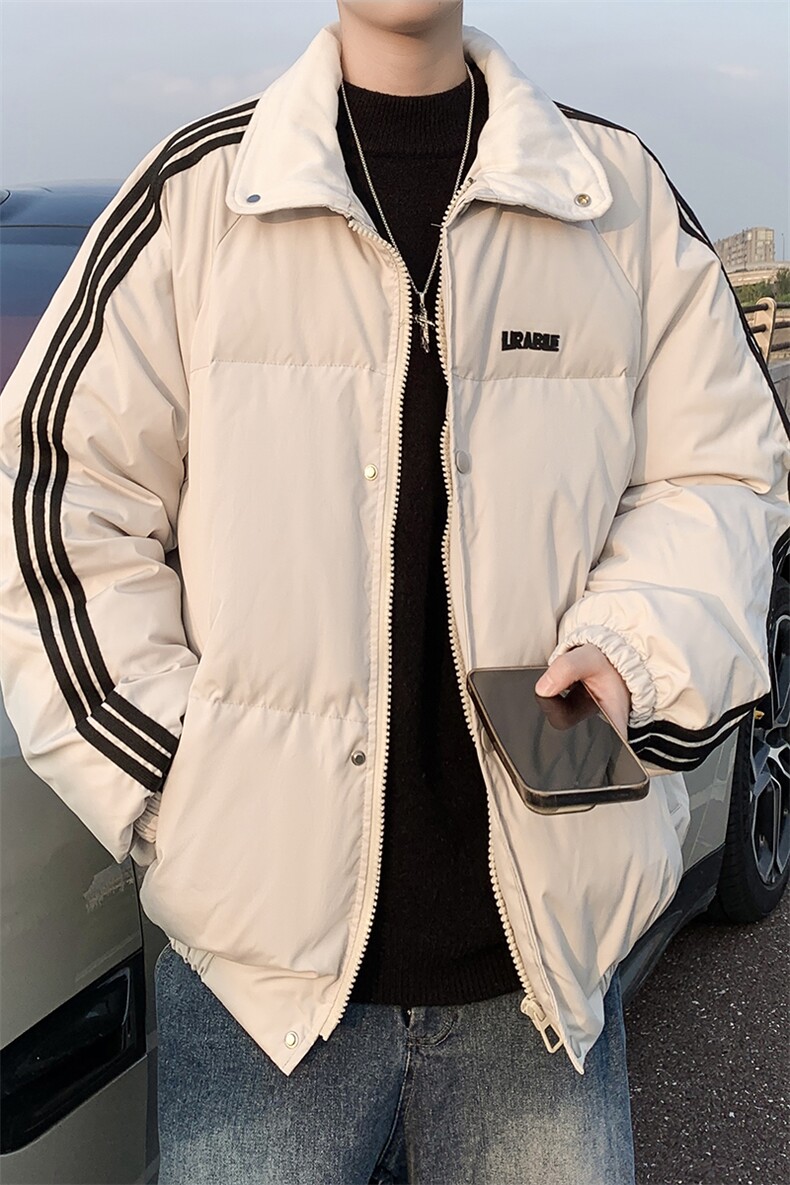 标90白鸭绒简约休闲立领外套纯色潮流加厚羽绒服225-2-Y212,男装羽绒服,星座225-2