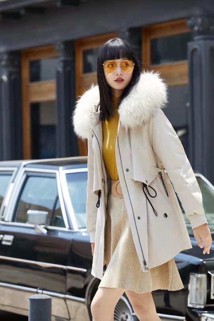 冬装现货一手长短款派克不可脱卸细腻光洁手感舒适，其它，千浪依族