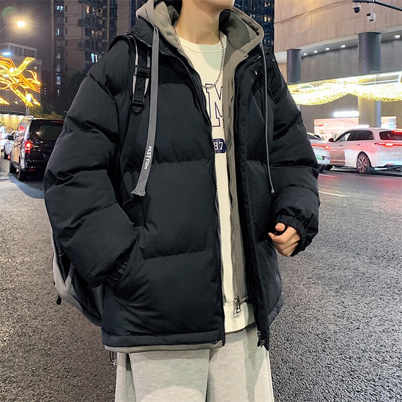 港风夜景2026冬季宽松假两件情侣装棉服棉衣加厚外套M062-P70,男装棉衣,星座717