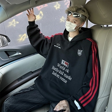 卫衣男连帽春秋季ins港风宽松潮牌花百搭外套新款WY0853-P50，女装短外套，星座308B-2