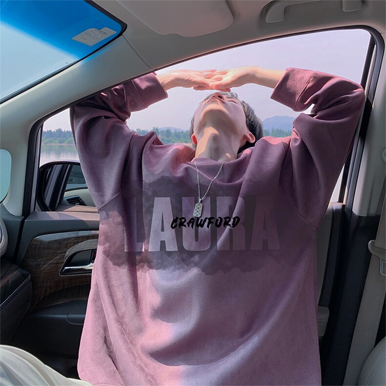 2025秋季男潮流休闲wyjp-4378卫衣圆领麂皮绒特p35控69,男装卫衣,星座605(原A050)
