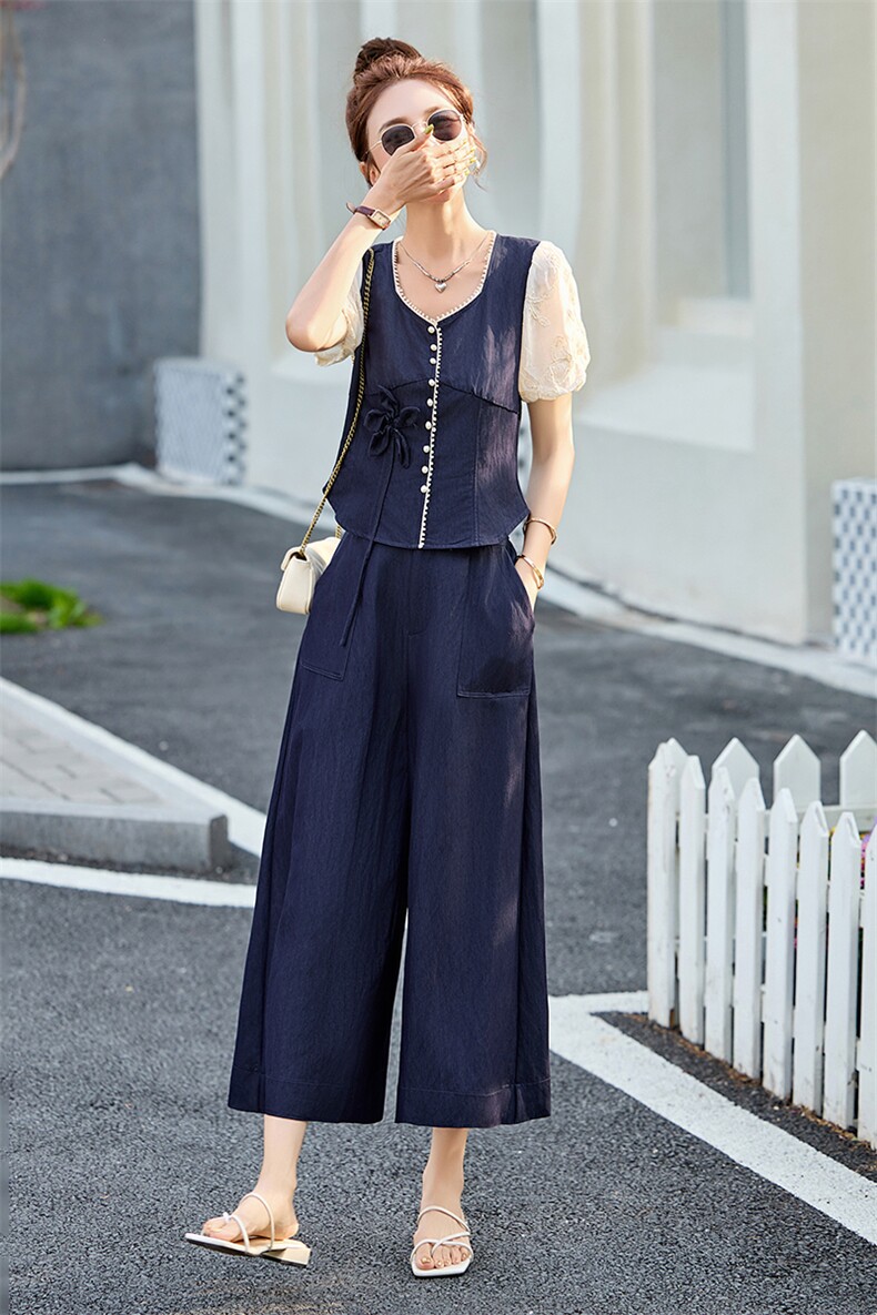 小香风牛仔时尚套装女2025夏季爆款气质减龄显瘦休闲搭配两件套潮,女装套装/套裙,琦鑫阁（原依鑫阁）