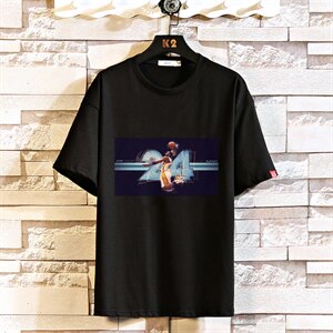 2021夏季砖墙日系大码男黑曼巴纪念版科比短袖印花T恤T1067-P25图片