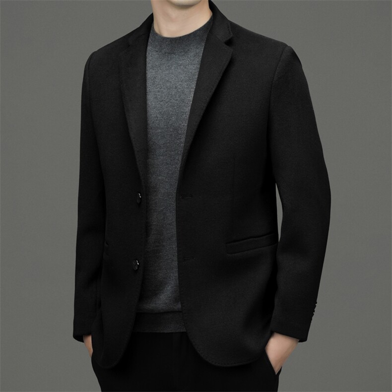 BEN07钱塘2020-2中年男士冬季厚款商务休闲简约羊毛西服P230,男装西服,钱塘207-2