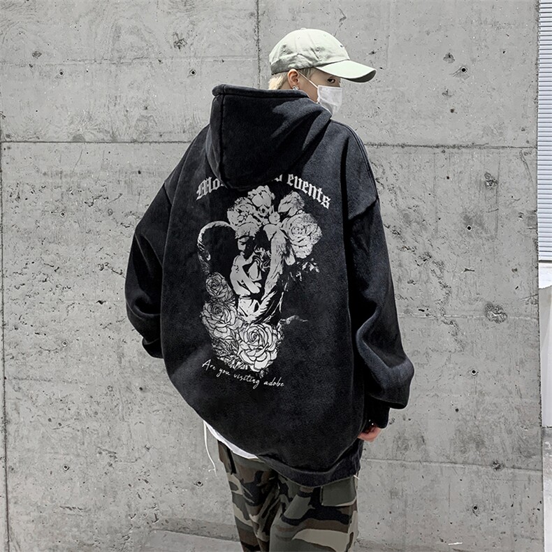 男装连帽卫衣2026秋冬季新款抽象印花男生外套XZ514-2-W6662-P68,女装短外套,星座514-2(原B239)