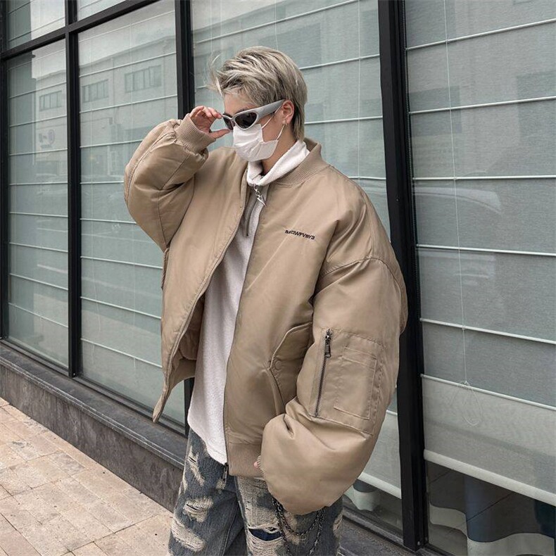 美式复古刺绣棒球棉服外套男女短宽飞行夹棉夹克外套JY687,男装夹克,星座1116A-1（原606A）