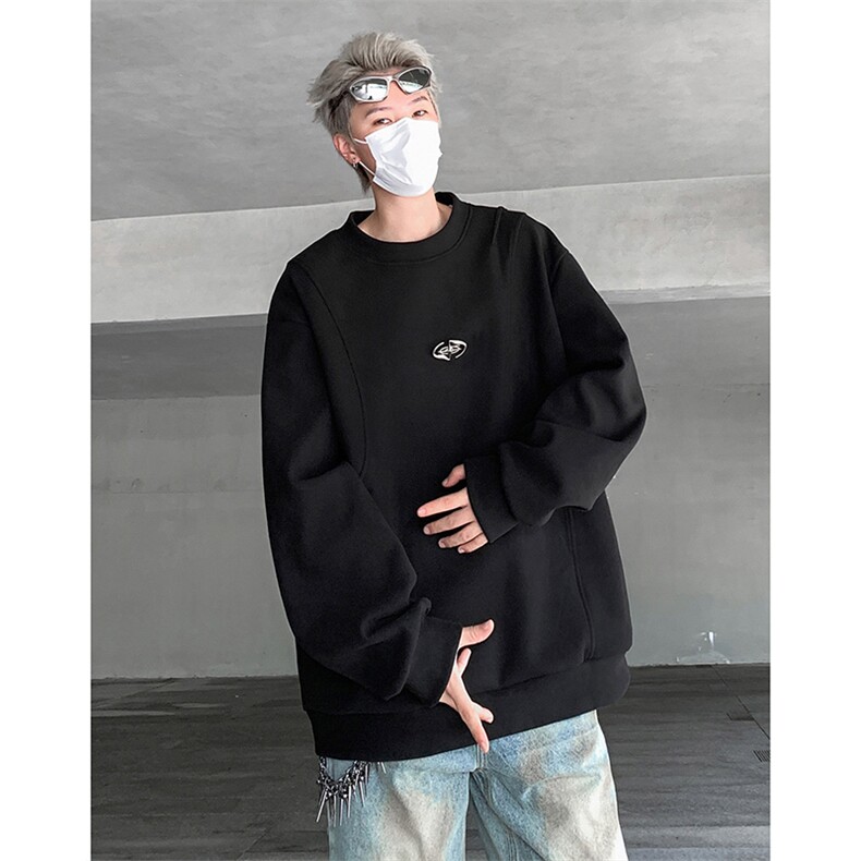 秋装韩版男女同款hiphop卫衣新款潮流运动外套HY620TP48,女装短外套,电商A102B