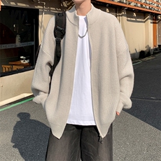 新款现货秋冬季慵懒港风针织开衫毛衣225-2-615-P55控78，男装针织衫/毛衣，星座225-2