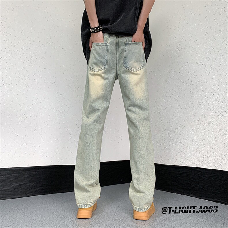 美式高街小众夏季破洞牛仔裤货号K726P60,男装牛仔裤,电商A063