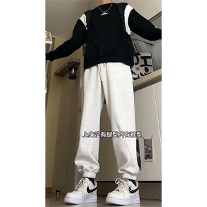 2026春款华棉运动裤束脚卫裤 M-4XL K823-1 特P43 控68图片