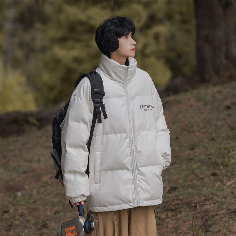 特批山系百搭宽松休闲立领PU皮棉服A247-MY84501特批95控158,男装棉衣,电商A247