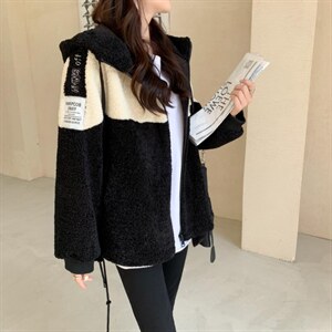 皮毛一体外套图片