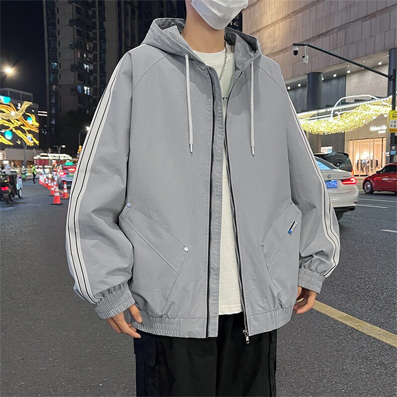 现货8507-P70大码控118春季大码户外连帽夹克外套,男装夹克,星座209