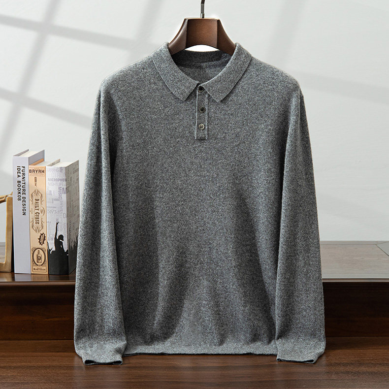 2025秋冬新款女羊绒衫100%纯羊绒气质小翻领简约针织套衫高级毛衣，男装羊绒套衫，启东羊绒