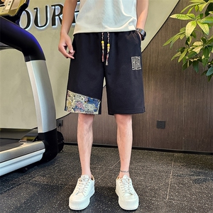夏季男士拼接短裤时尚百搭休闲五分裤C208-6801-特P30控59图片
