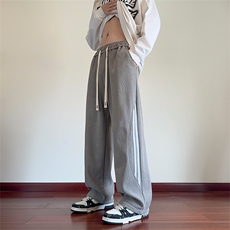 青少年秋冬条纹休闲潮牌得物二开经运动裤子XZ301b-2-CK711P32，女装休闲裤，星座301B-2（原A443-1）