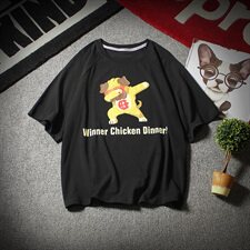 19夏新款T恤潮牌日系大码港风国潮宽松动漫印花圆领短袖T523P35，男装T恤，电商A021A