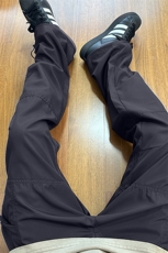 自拍图有大货黑色速干工装裤男夏季2025新款宽松休闲裤K41-P40，男装工装外套，电商A178