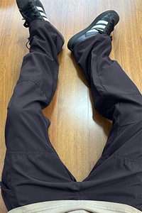 自拍图 有大货 黑色速干工装裤男夏季2025新款宽松休闲裤K41-P40图片