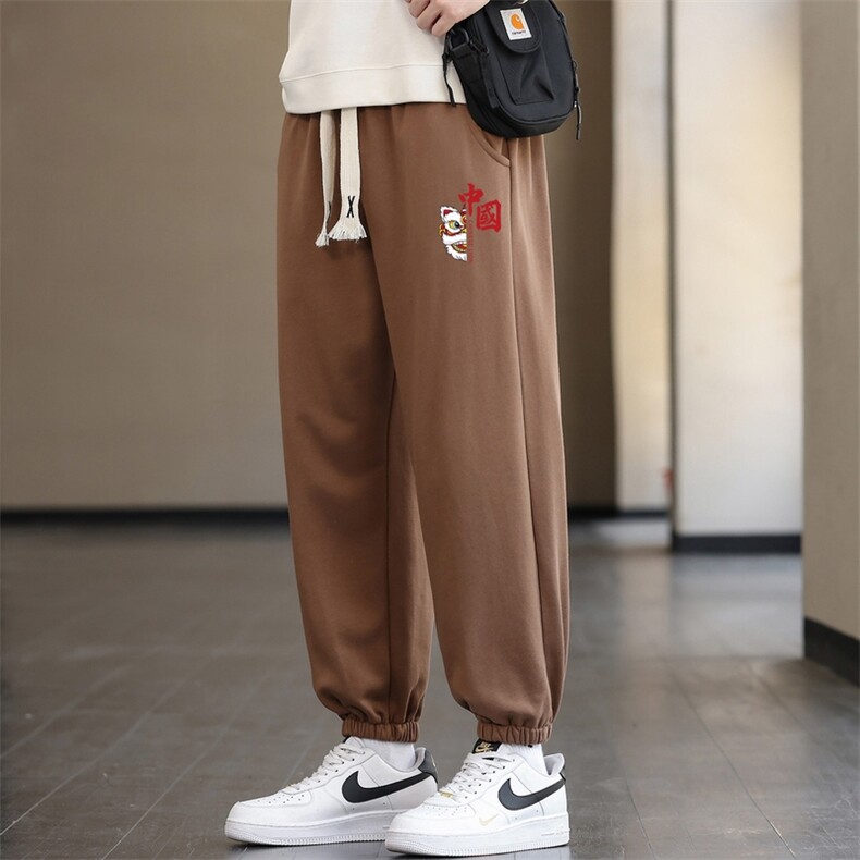 2025秋冬新款现货潮流男士印花休闲运动长裤大码K910-P15,女装休闲裤,星座1816-2（原1210–2）
