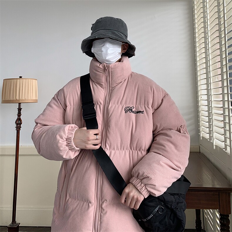 潮牌新款山系宽松立领卸韩版潮流保暖棉衣M089-P90控129,男装棉衣,星座717