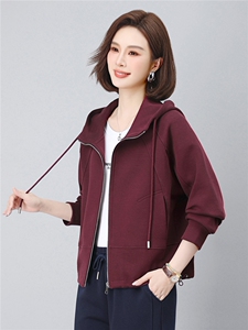 长期有货运动开衫卫衣女2026秋季新款时尚连帽上衣休闲长袖短外套图片