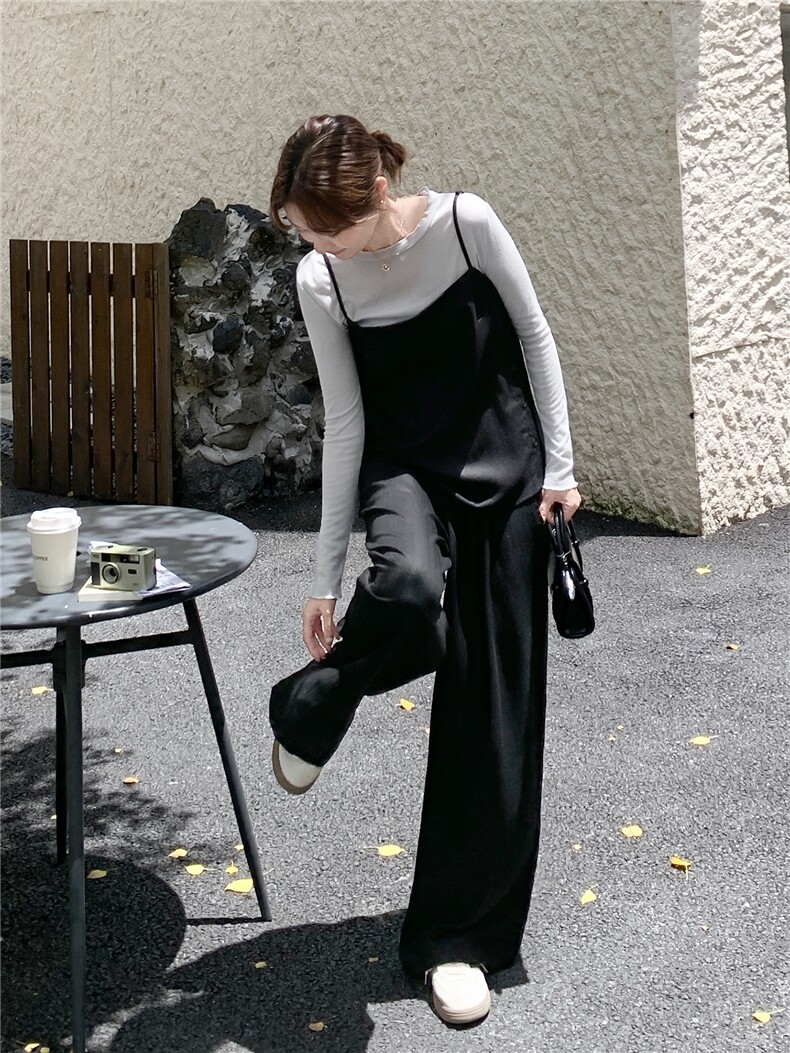 现货2D078-T1936-P195K278面膜T+侧纽扣背心马甲+长裤3件套,女装套装/套裙,2D078