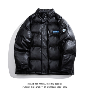 主推差价足  纯色皮面包服PU皮棉衣加厚保暖外套XZ1213-MY16-P110图片