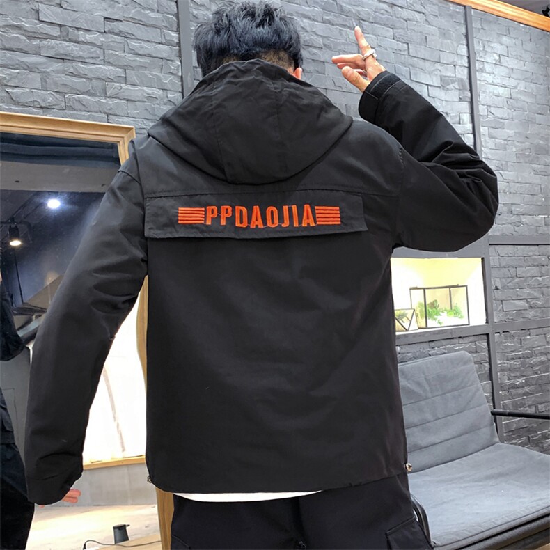 2021秋季新店主风日系大码多口袋潮牌男连帽夹克J955-特P40,男装夹克,电商A001
