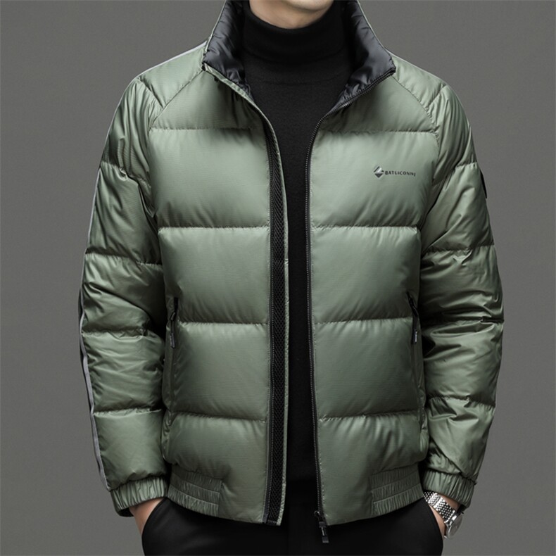 BJY15331钱塘2020-2冬季厚款时尚休闲立领中年男士羽绒服P235,男装羽绒服,钱塘207-2