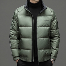 BJY15331钱塘2020-2冬季厚款时尚休闲立领中年男士羽绒服P235，男装羽绒服，钱塘207-2