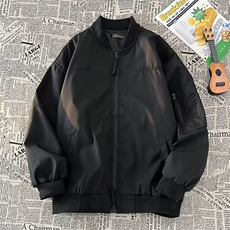 美式街头棒球服男秋冬新款小众潮牌宽松飞行员夹克外套W6851-P60，男装夹克，星座412-3