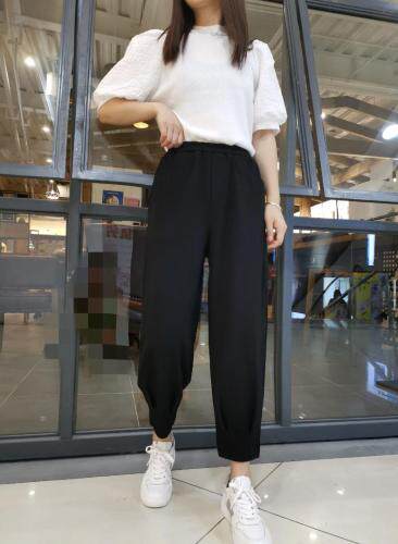 2021秋季新款百搭哈伦裤M一XⅩL，其它，简 影