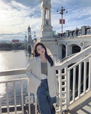 现货新款后背开衩西装外套P135-K218，女装西装，2C299