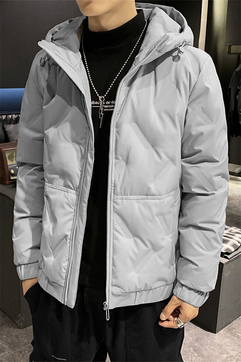 短款羽绒服2019新品冬季潮流连帽男青年外套DS575T,男装羽绒服,电商A102