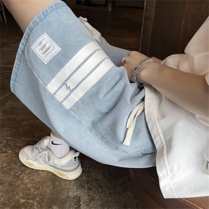 青春流行ins男直筒水洗牛仔裤QN38 P36图片