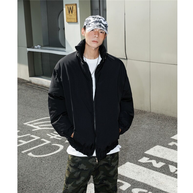 秋冬棉衣加厚夹克加绒外套铆钉立领棉服加厚1016-1W105P128K158,男装夹克,星座1016-1（原电商B408-1）