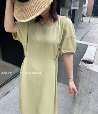 气质宽松造型连衣裙，女装连衣裙，AND IN+