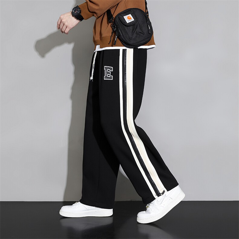 主推M-8XL 棉 秋季新款大码平脚潮流休闲卫裤 109-K611-P50图片