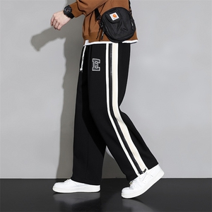 主推M-8XL 棉 秋季新款大码平脚潮流休闲卫裤 109-K611-P50图片