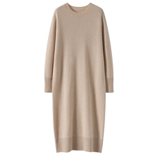 秋冬新款针织连衣裙时尚百搭，女装连衣裙，亿嘉羊绒