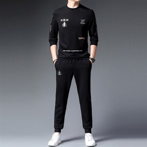 CA9821钱塘2020-2秋冬季时尚休闲帅气中青年男士套装货稳P160,男装休闲套装,钱塘207-2