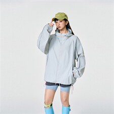 UPF50+有报告凉感轻薄透气宽松大码潮流防晒服DQC657-P48，男装防晒衣，电商B306