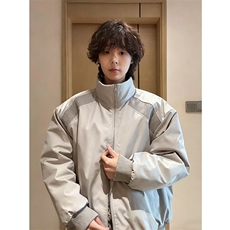 网图美式解构棒球棉服男冬季加厚廓形机能立领外套MY61049-特P78，男装棉衣，星座1007（原301D）