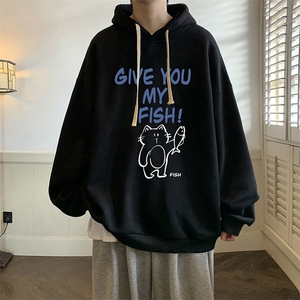 连帽卫衣男大码胖子帽衫大号运动服WY2411-P35图片